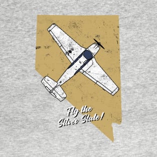 Nevada V-35 Bonanza Airplane Pilot Design T-Shirt